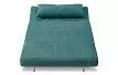 Диван-кровать Rosy 2-х местный, темно-бирюзовый/хром