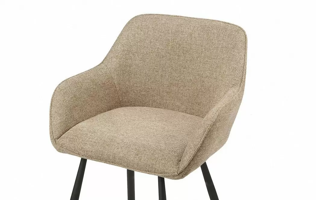 Стул полубарный Edwin, бежевый/черный - фото 4