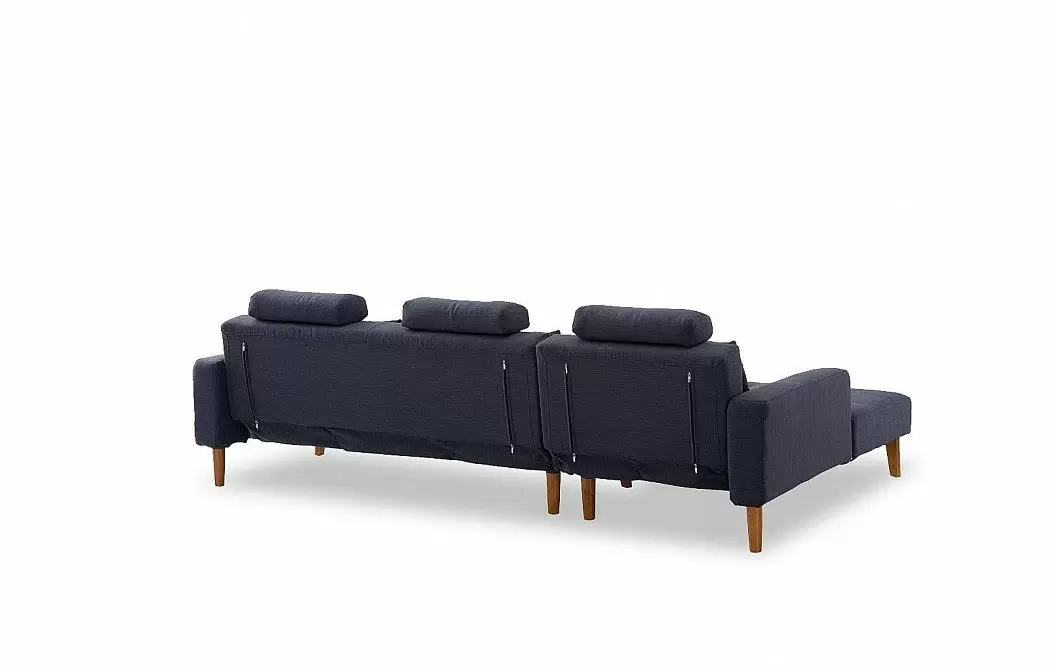 Диван-кровать Summer угловой (левый), темно-синий - фото 9