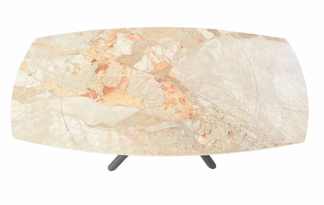 Стол раскладной Salerno 120-180, серая керамика - фото 7