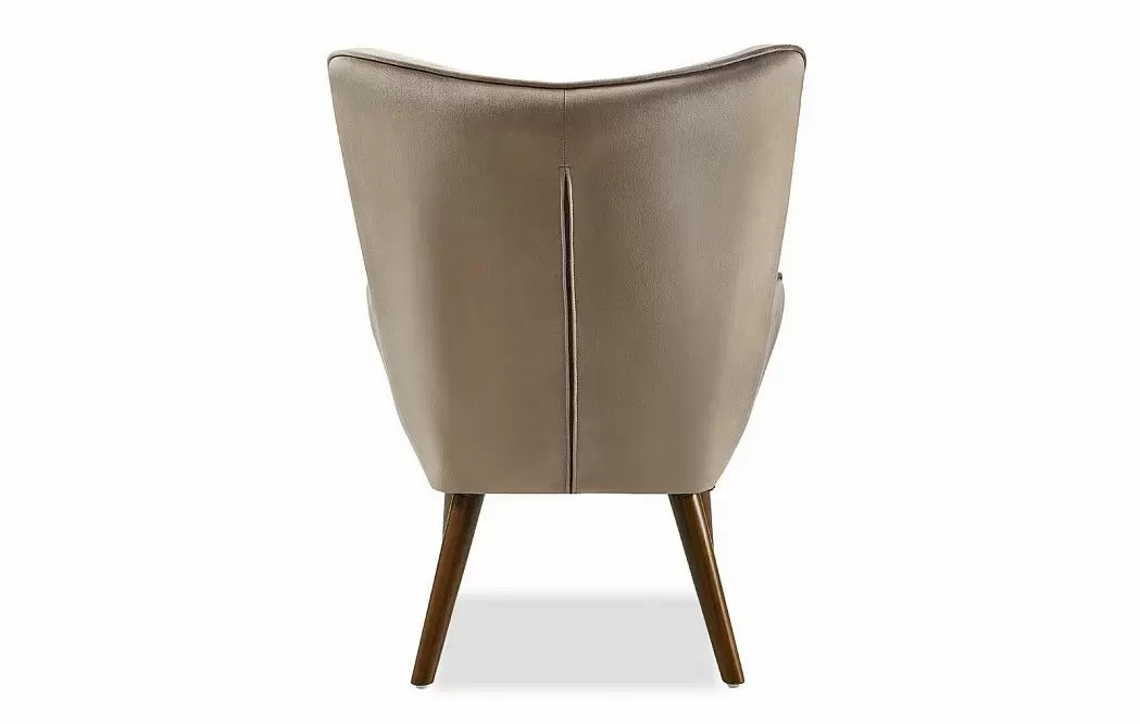 Кресло и оттоманка Hygge, бежевый/орех - фото 7