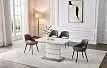Стол раскладной Verona Glass (120), белый матовый