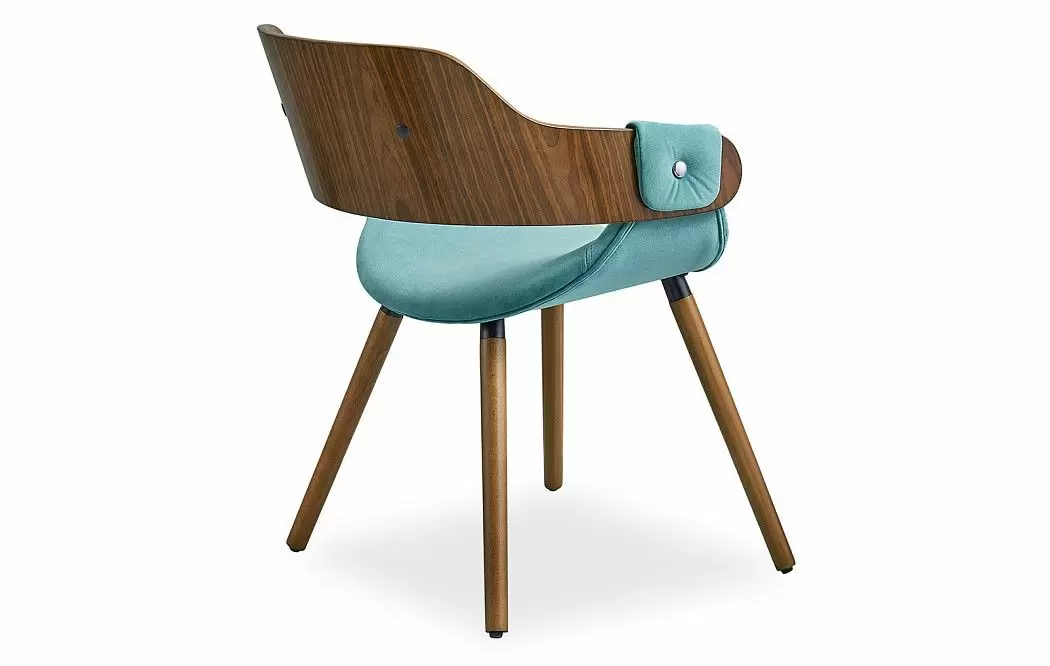 Стул Jody, голубой/орех - фото 7
