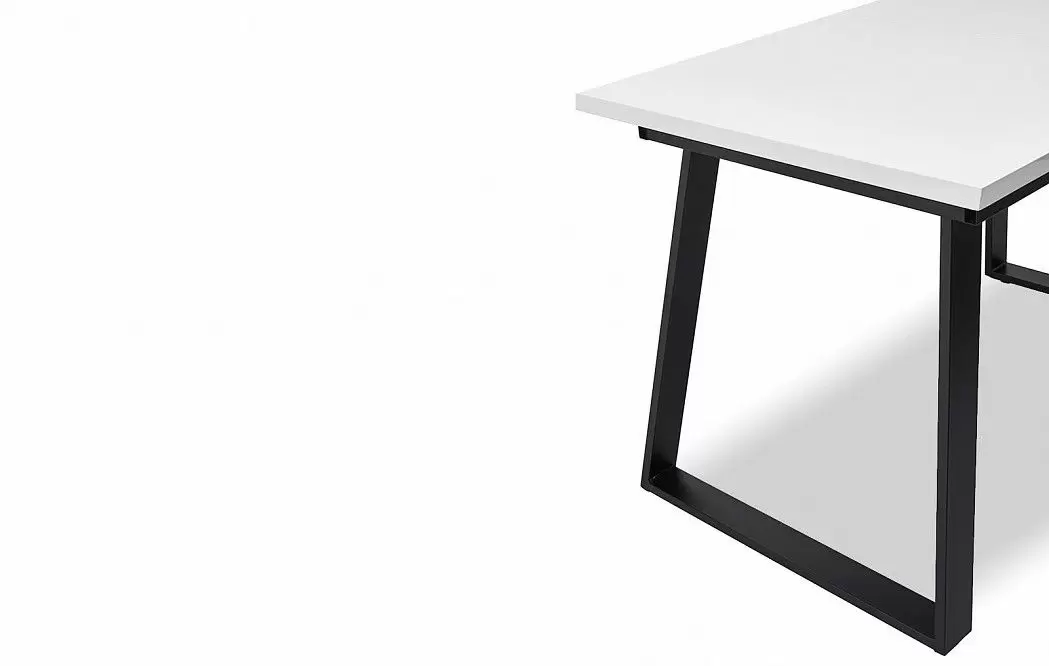 Стол раскладной Dakota 140-180, белый/черный - фото 12