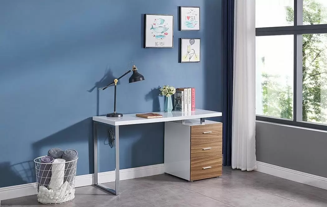 Стол письменный Endeavor, белый/дерево - фото 10