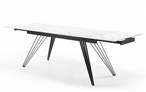 Стол раскладной Parma 160-240, керамика "каррарский мрамор"