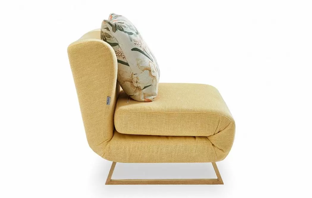Кресло-кровать Rosy, желтый/цветочный принт - фото 6