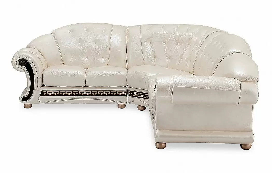 Диван Versace угловой (левый), жемчуг - фото 3