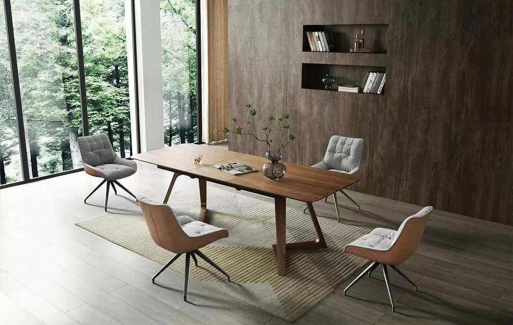 Стол раскладной Sabrina 160-200, орех - фото 21