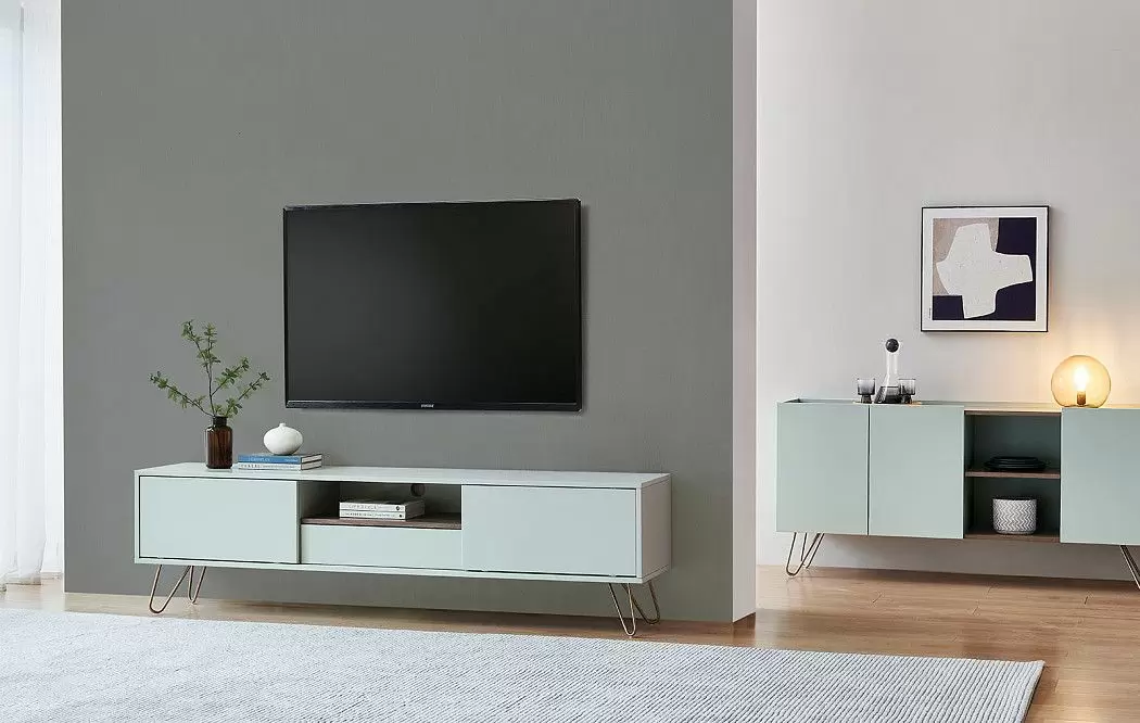 Буфет Tilda, светло-серый/орех - фото 10