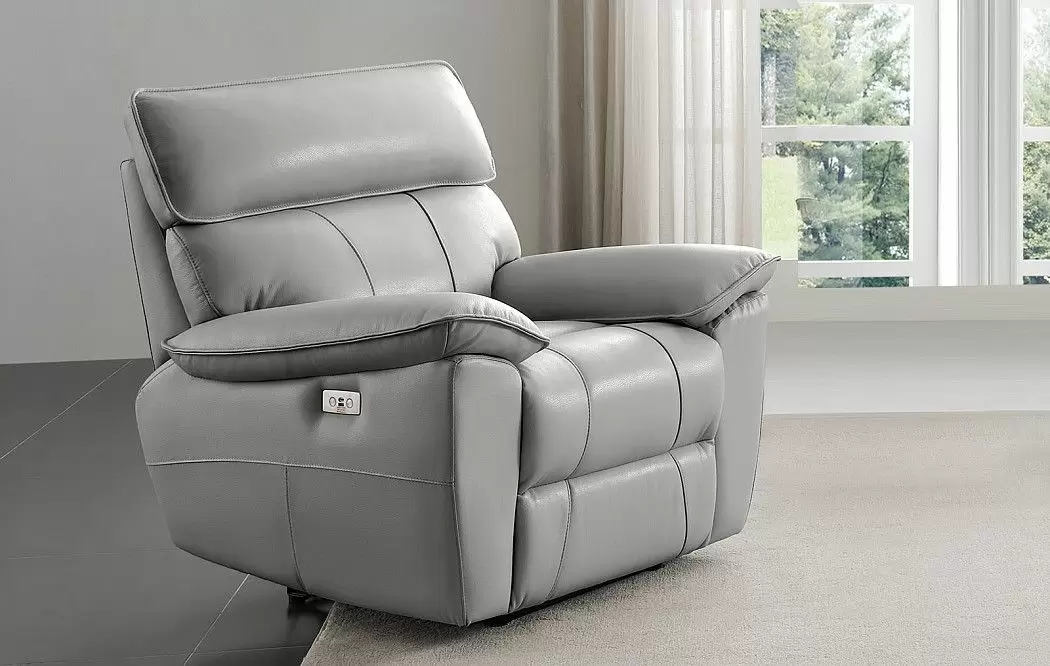 Кресло-реклайнер Allison, светло-серый
