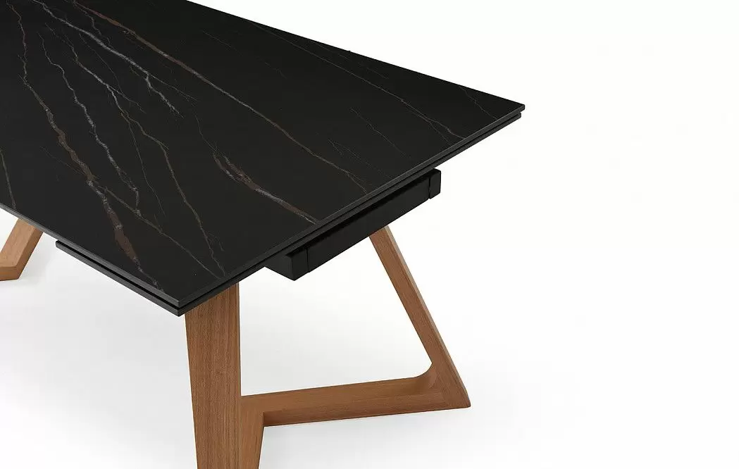 Стол раскладной Sorrento 180-240, черная керамика/ясень - фото 9
