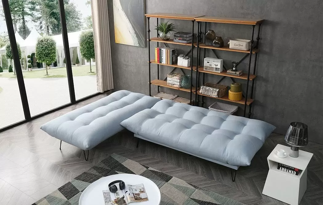 Диван-трансформер Savona раскладной угловой, голубой - фото 2