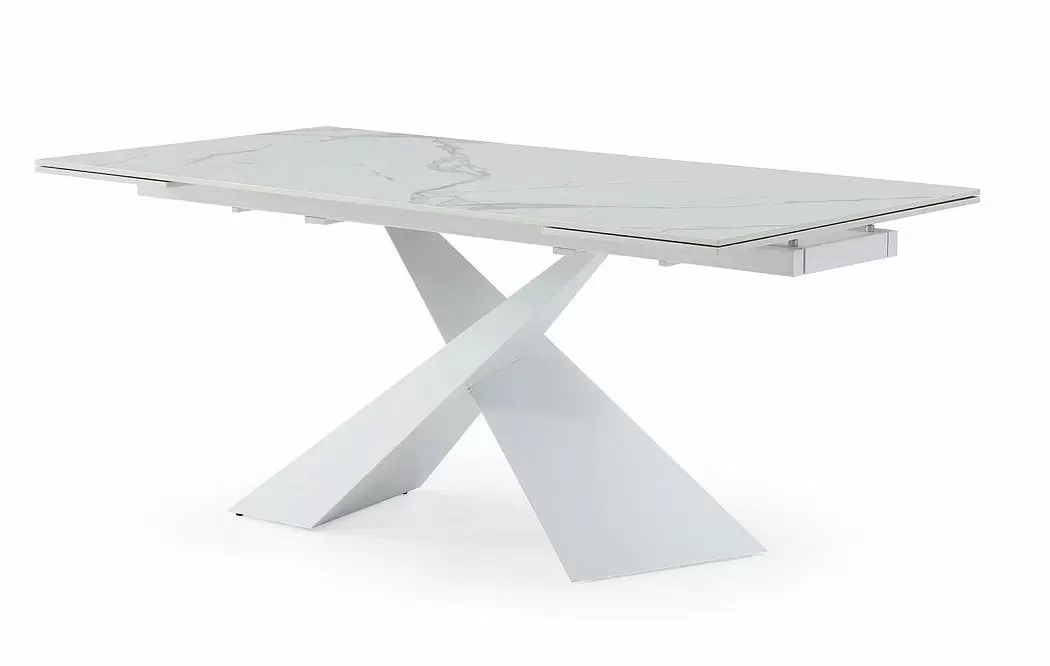 Стол раскладной Savoy 160-220, белая керамика - фото 6