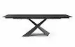 Стол раскладной Savoy 180-240, черная керамика
