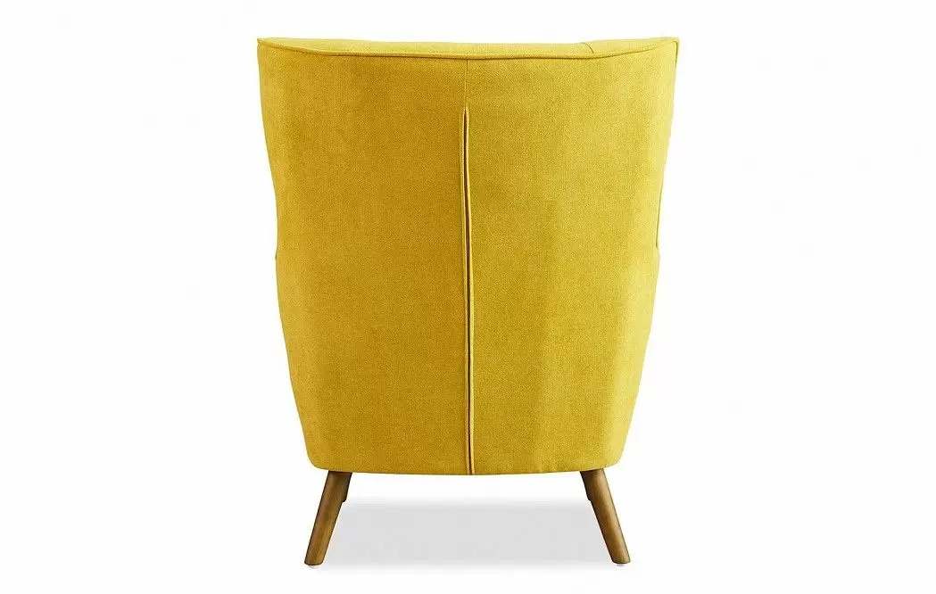 Кресло Camilla, желтый шафран/орех - фото 9