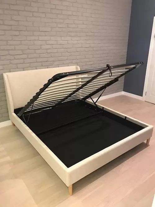 Кровать Carrera 160x200 (с подъемным механизмом), бежевый - фото 14