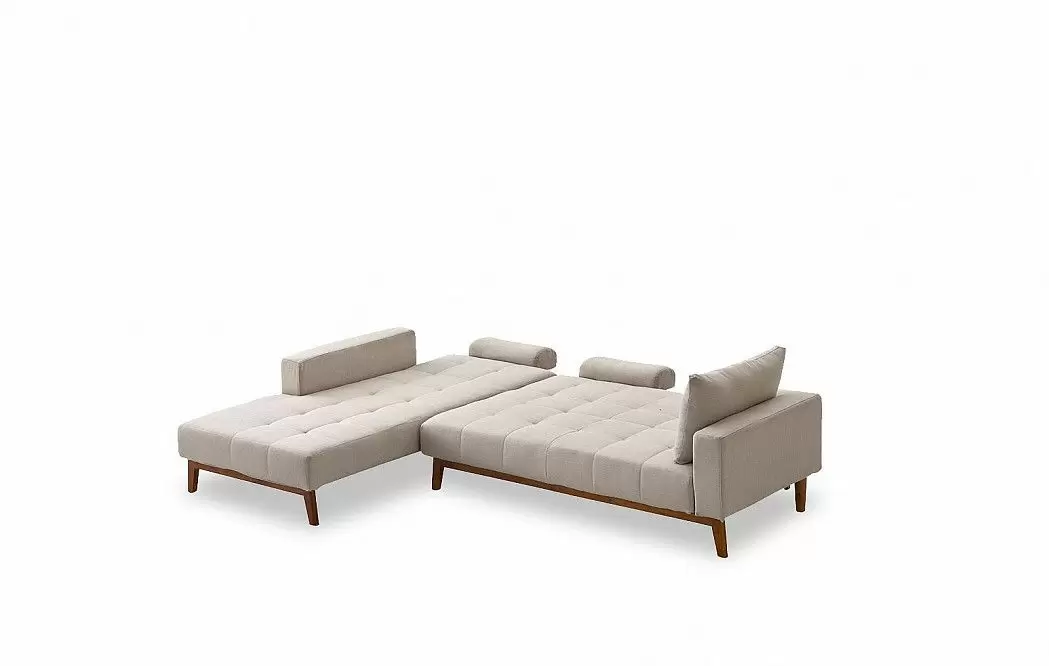 Диван-кровать Summer угловой (левый), бежевый - фото 17