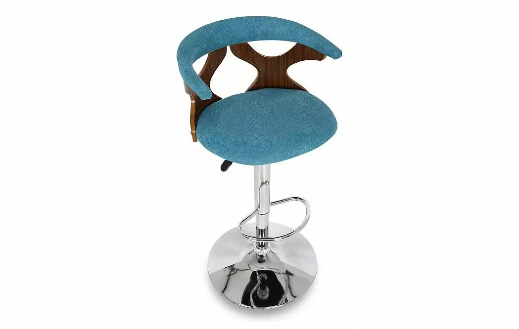 Стул барный Breeze, синий/орех - фото 3