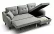 Диван-кровать North угловой (правый), серый