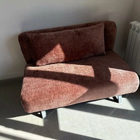 Диван-кровать Rosy 2-х местный, коралловый