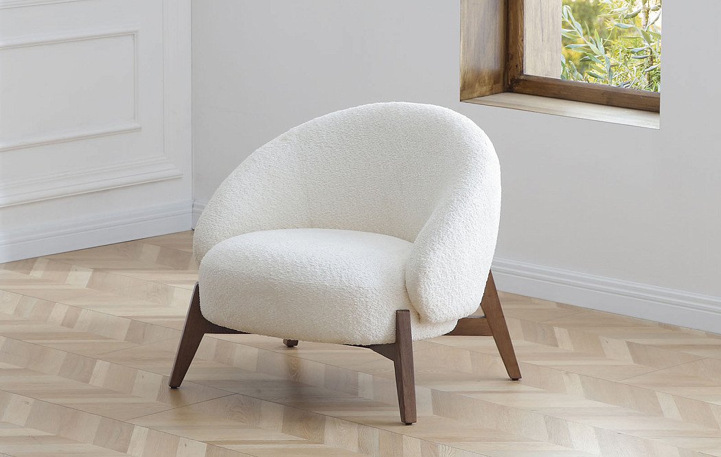 Кресло Orlando, белый/орех - фото 2