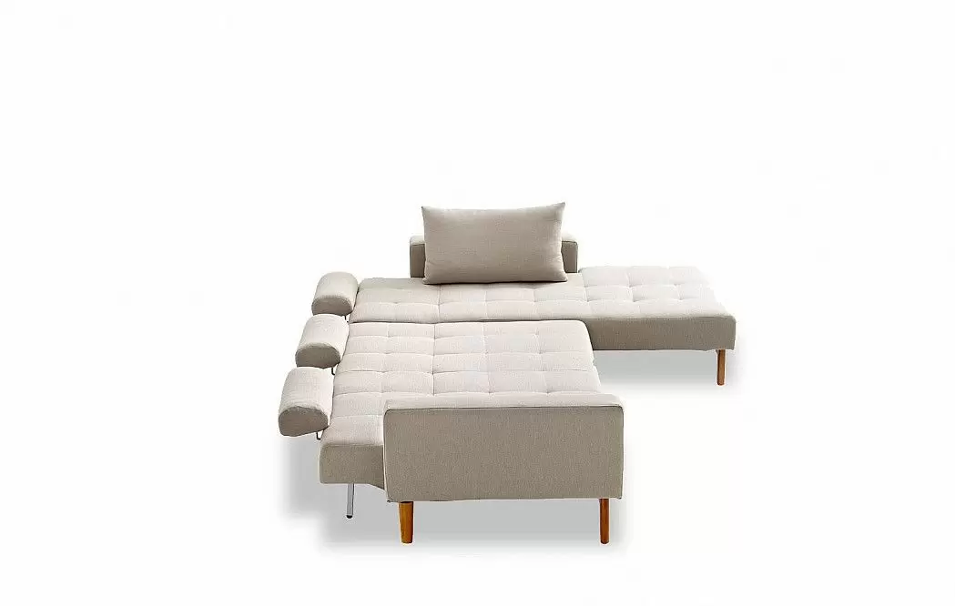 Диван-кровать Summer угловой (правый), бежевый - фото 3