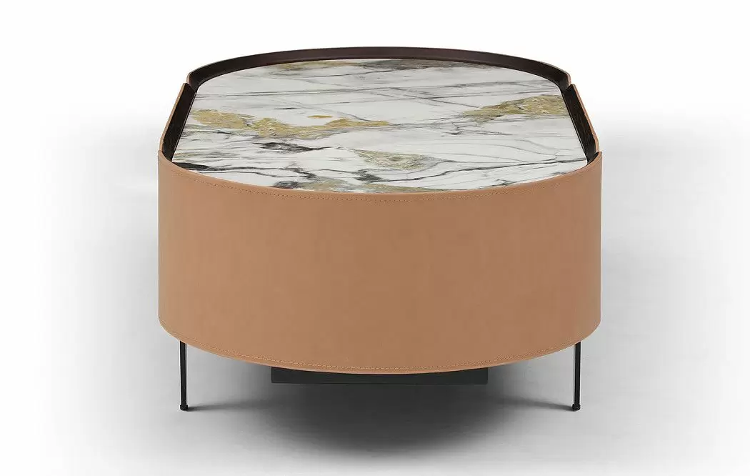Стол журнальный Scarlett, светлая керамика/коричневый - фото 8