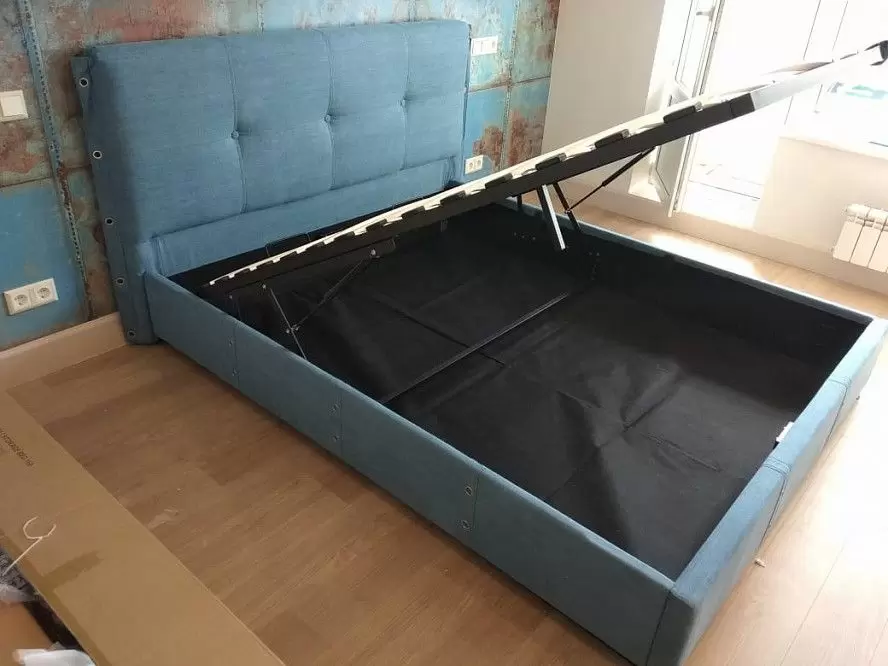 Кровать с подъемным механизмом Norden, синий - фото 15