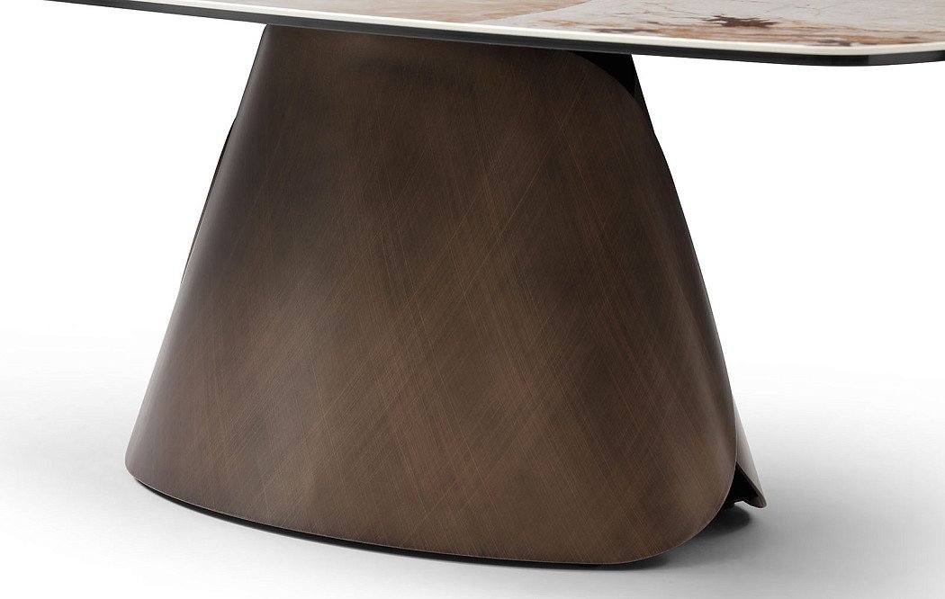 Стол журнальный Susanna (120), керамика/медь - фото 5