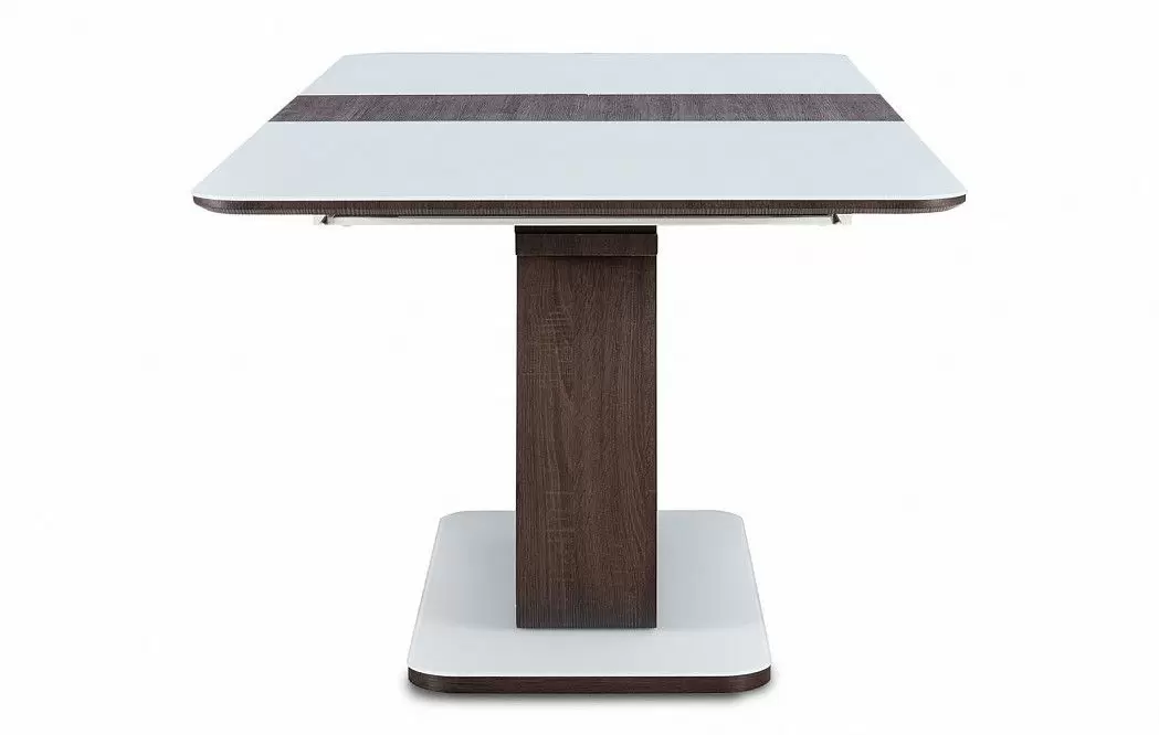 Стол раскладной Rosanna 160-200, темно-коричневый/белый - фото 7
