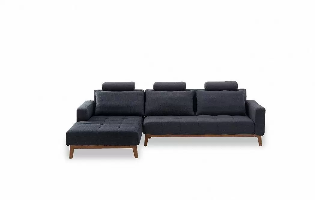 Диван-кровать Summer угловой (левый), темно-синий - фото 5