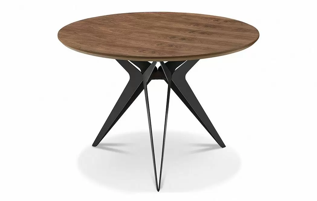 Стол журнальный Elegance (70), орех/черный - фото 3