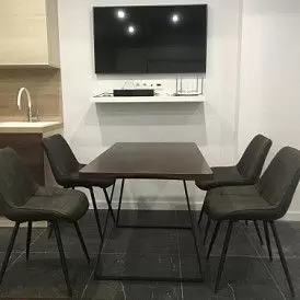 Стул Amalia, серо-коричневый/черный