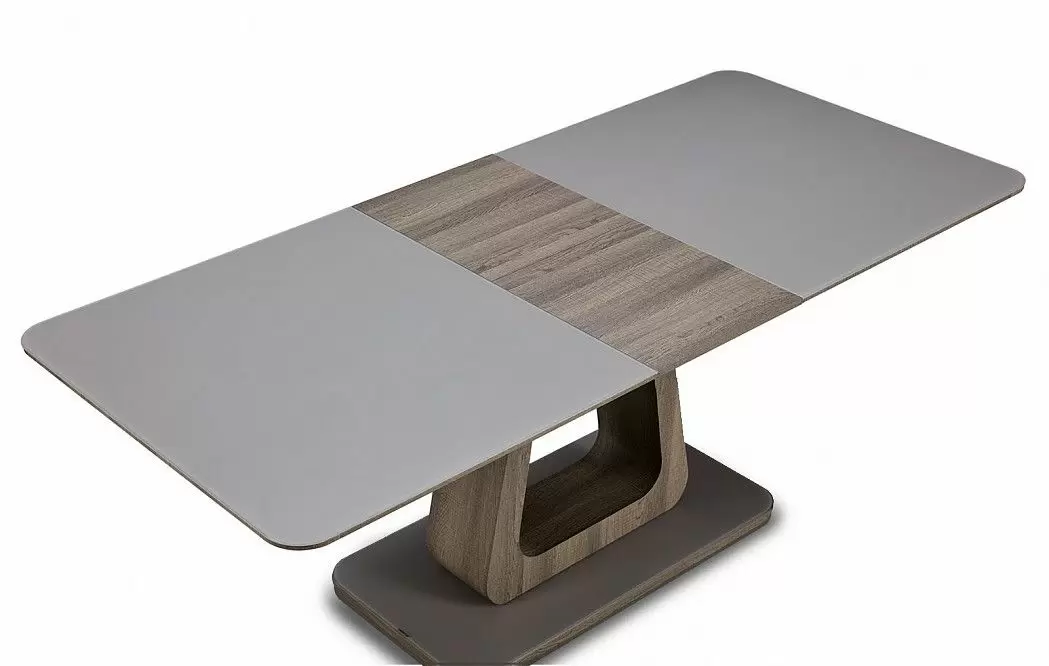 Стол раскладной Rosanna 160-200, серый - фото 12