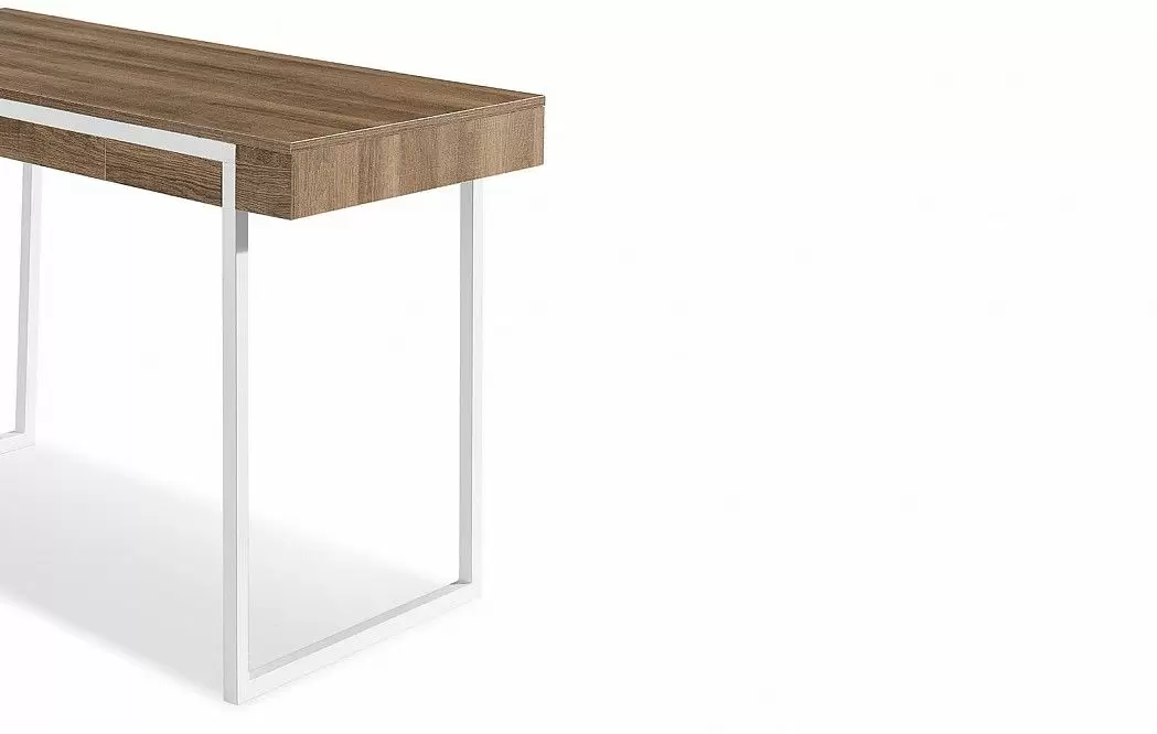 Стол письменный Ego, орех/белые ножки - фото 6