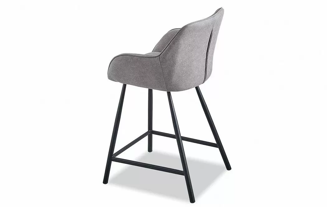 Стул полубарный Kevin (58), серый/черный - фото 5