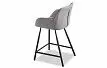 Стул полубарный Kevin (58), серый/черный
