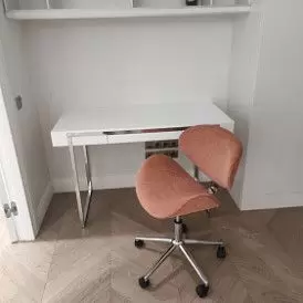 Кресло Miranda, серо-голубой/хром