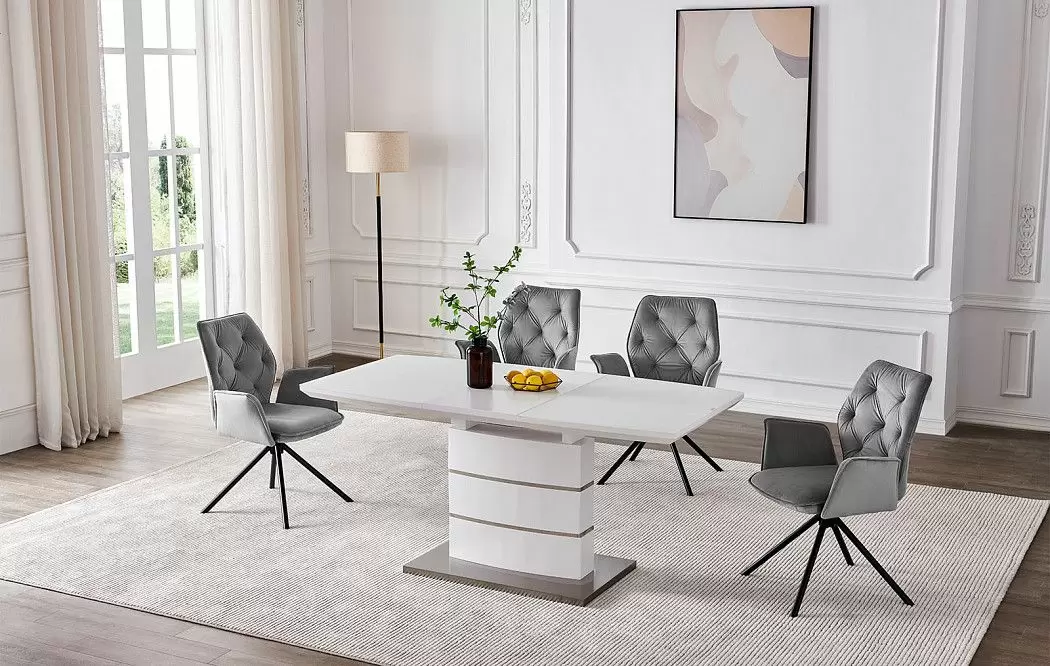 Стол Verona Glass + 4 стула Estella