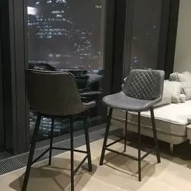 Стул полубарный Trix (65), желтый