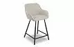 Стул полубарный Edwin, светло-серый/черный