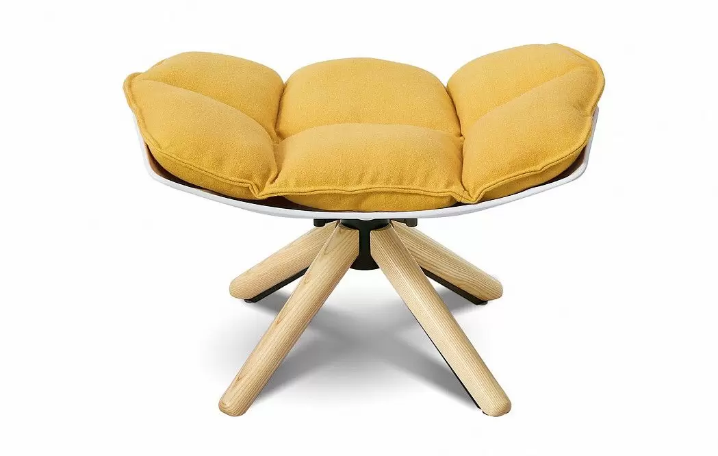 Оттоманка в стиле Husk, желтый - фото 3