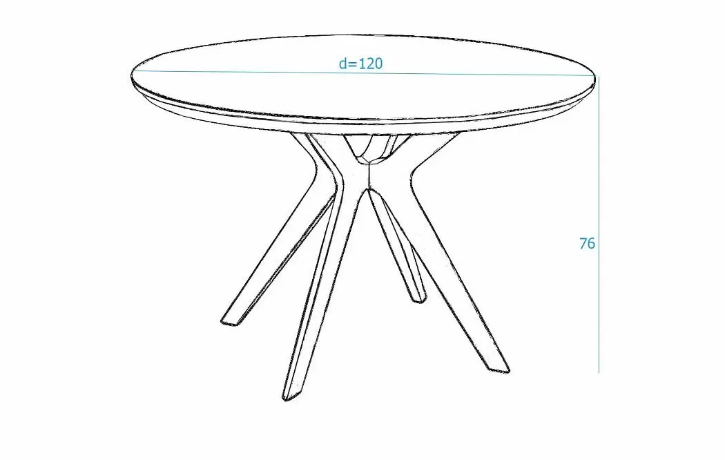 Стол Clark + 4 стула Emma - фото 7