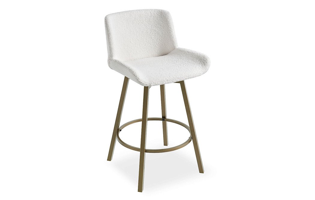 Стул барный Jasmin (76), кремовый/медь