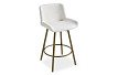 Стул барный Jasmin (76), кремовый/медь