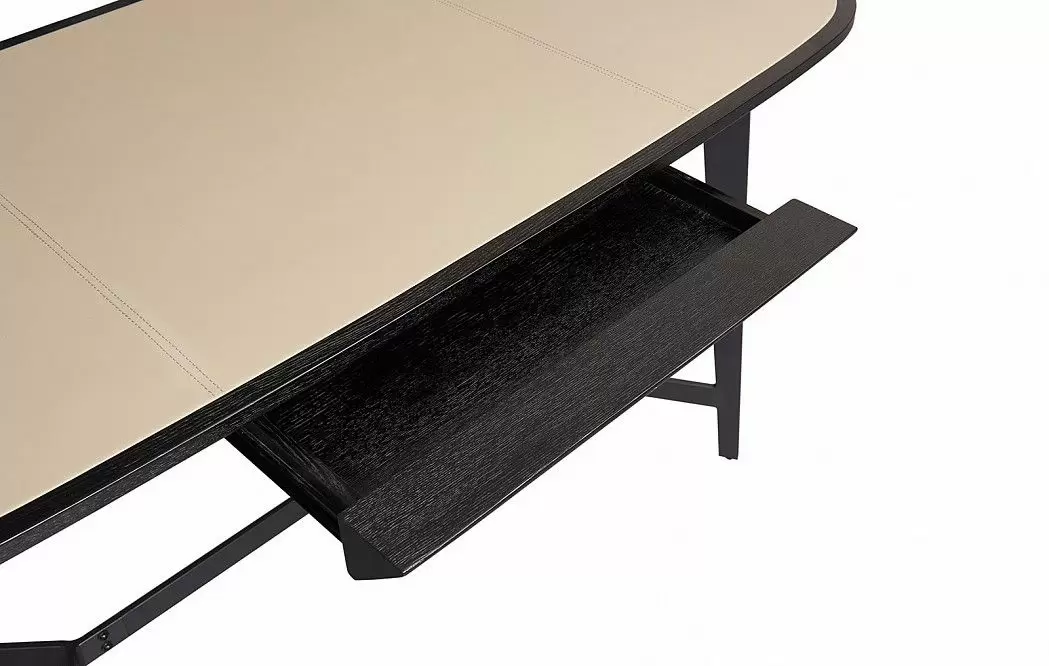 Стол письменный Bernard (140), кремовый/черный - фото 4