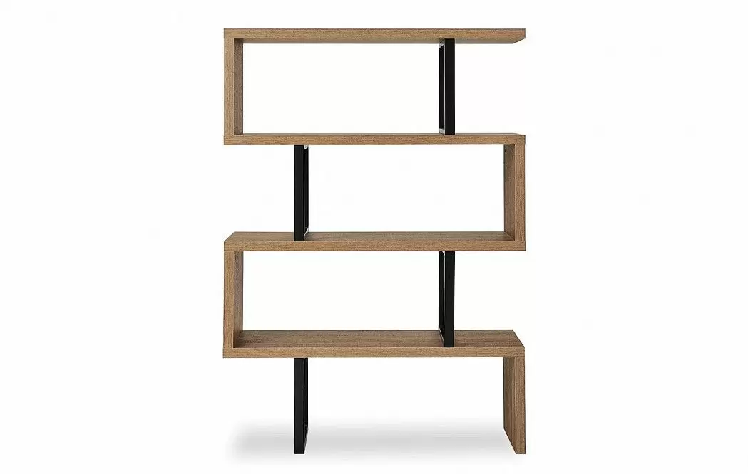 Стеллаж Dickens, орех/черный - фото 5