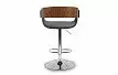 Стул барный Retro Bar, черный/орех