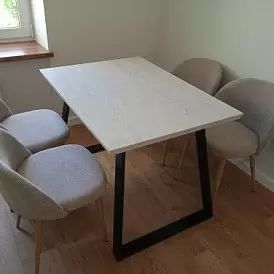 Стол раскладной Denver 120-160, светлый дуб/черный